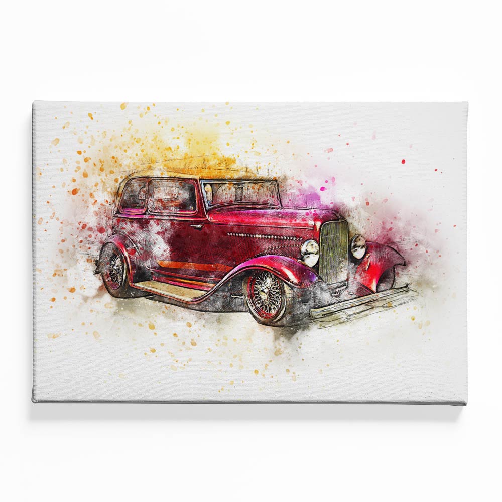 Car 6 Canvas acrylic canvas Frames