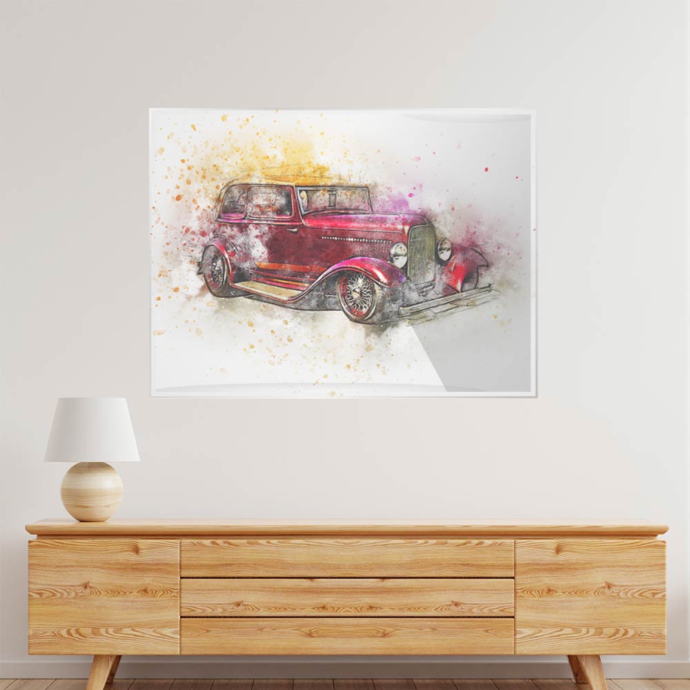 Car 6 Acrylic acrylic canvas Frames