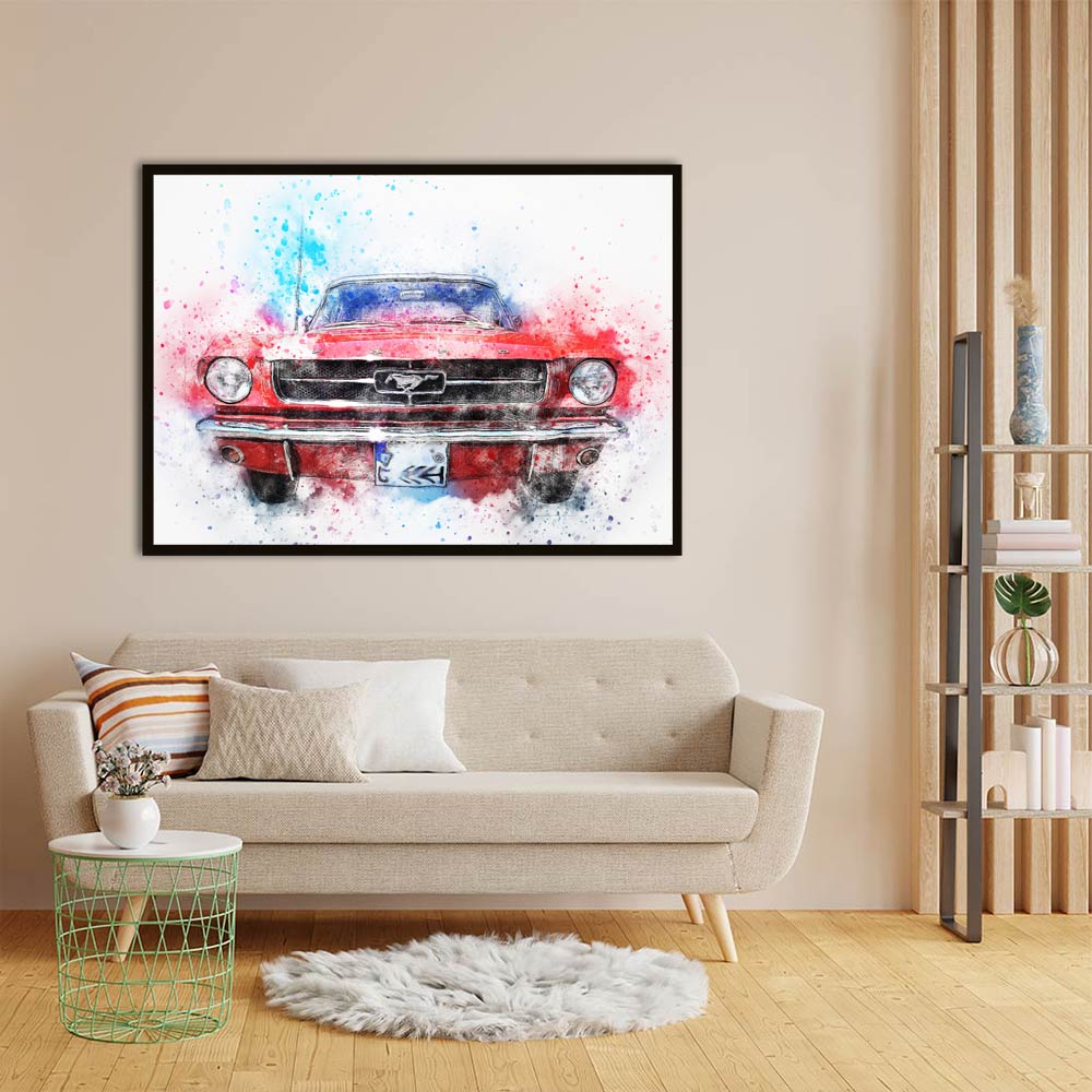 Car 7 acrylic canvas Frames