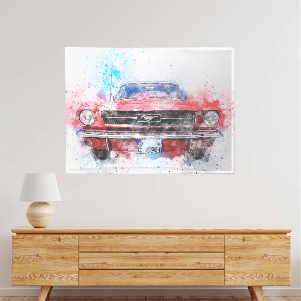 Car 7 Acrylic acrylic canvas Frames