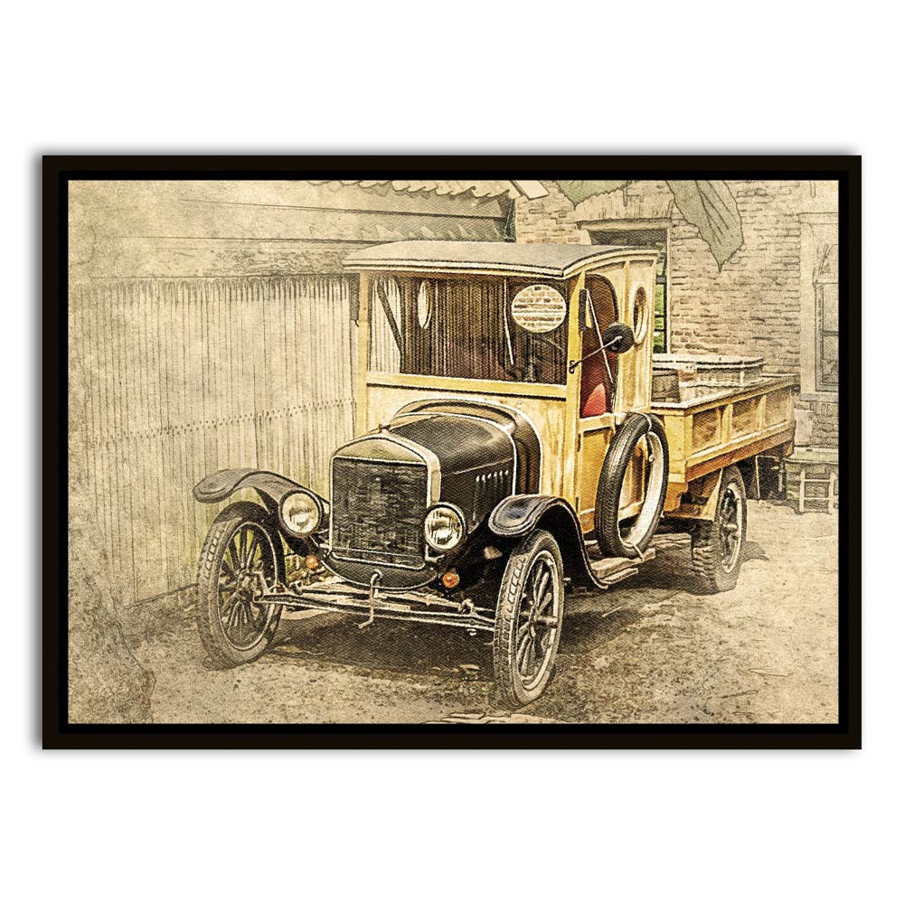 Car 9 Black Canvas frame acrylic canvas Frames