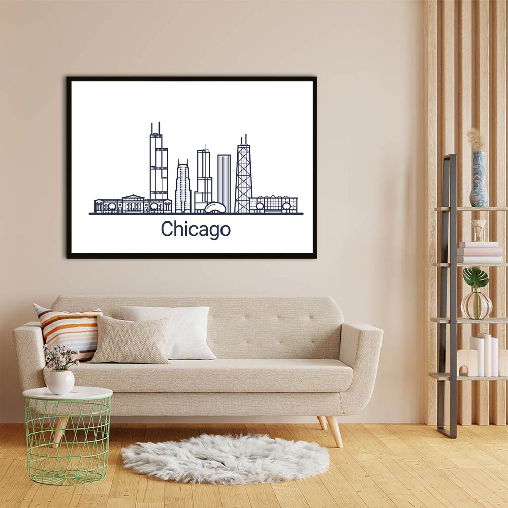 Chicago acrylic canvas Frames