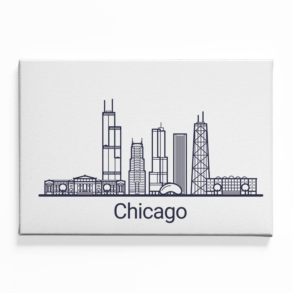 Chicago Canvas acrylic canvas Frames