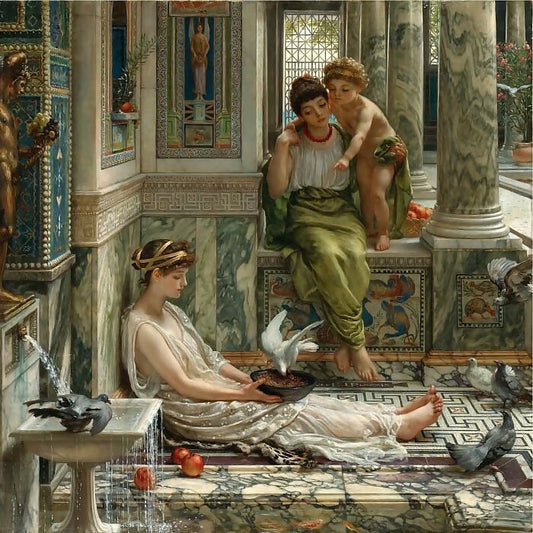 Edward John Poynter - Corner of a Villa 50X40 Canvas
