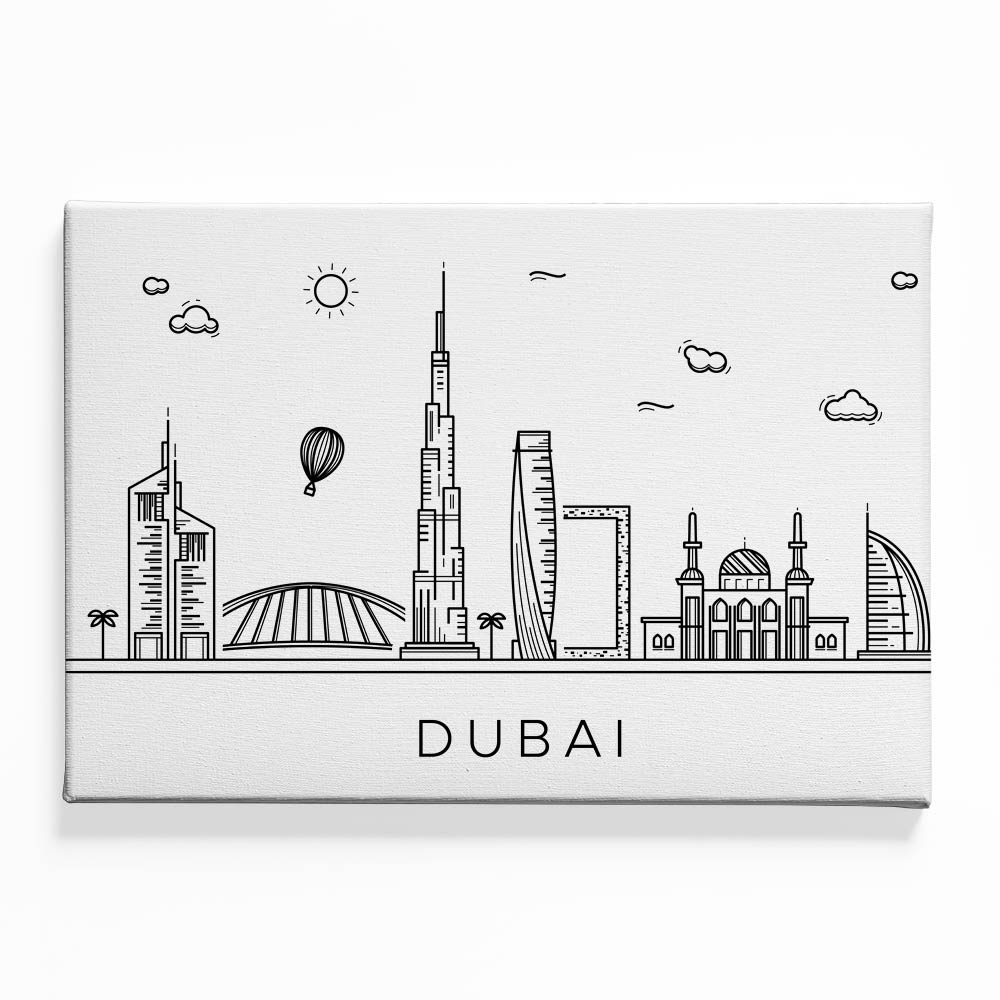 Dubai Canvas acrylic canvas Frames