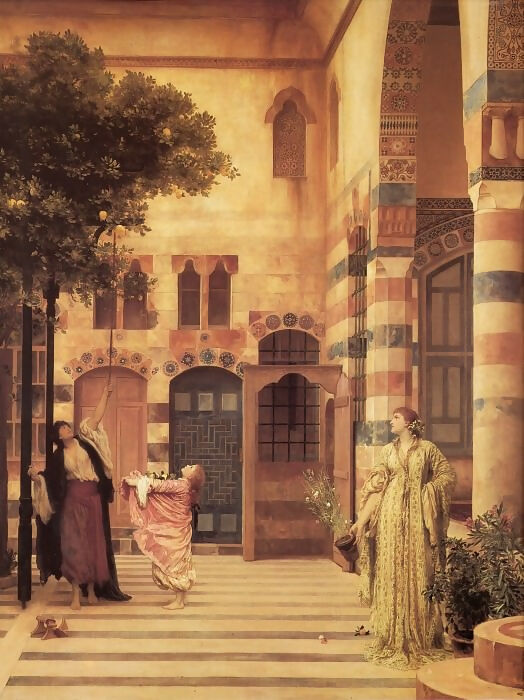 Frederic Leighton – Old Damascus - Jewish Quarter 50X40 Canvas