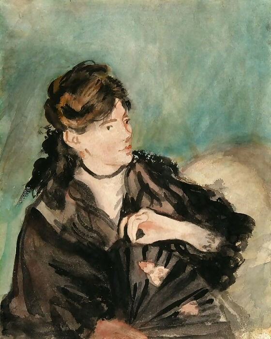Edouard Manet – Berthe Morisot with a Fans 50X40 Canvas