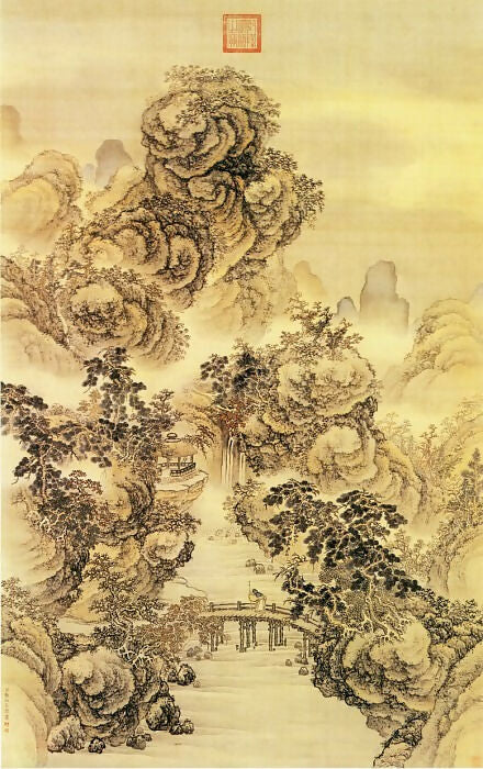 Chinese Artists of the Middle Ages (孙祜 - 雪景故事图(之—)) – Sun Hu 50X44 Canvas
