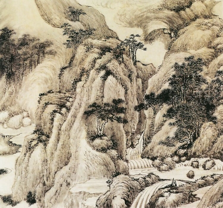 Chinese Artists of the Middle Ages (戴熙 - 云岚烟翠图) – Dai Xi 70x100 Canvas