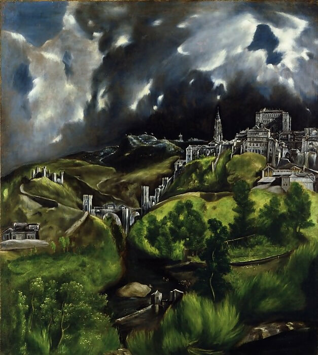 El Greco - View of Toledo 140x187 Canvas