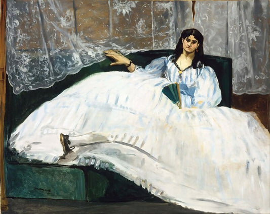 Edouard Manet - Lady with a Fan 50X40 Canvas