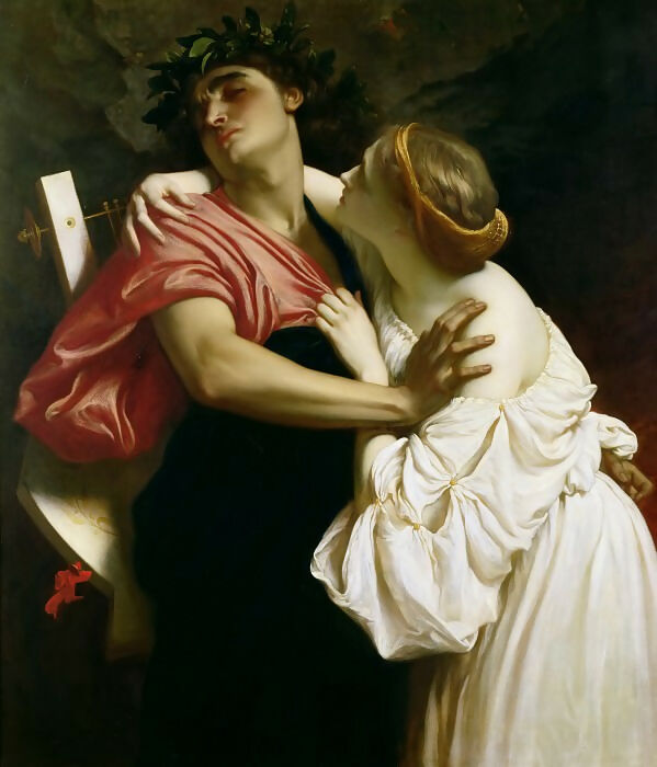 Frederic Leighton - Orpheus and Eurydice 50X40 Canvas