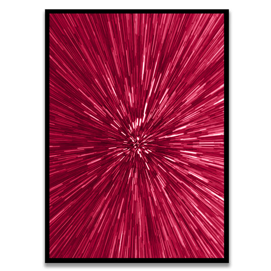 Viva Magenta Black Printed frame acrylic canvas Frames