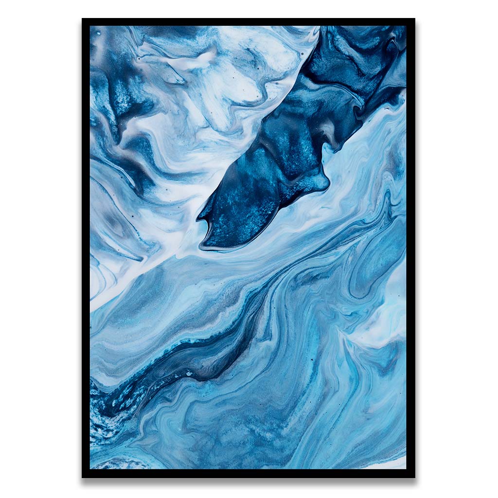 Ocean Black Printed frame acrylic canvas Frames