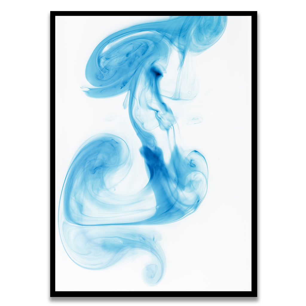 Blue Ink Black Printed frame acrylic canvas Frames