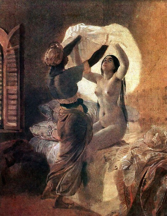 KarlPavlovichBryullov-Odalisque.1823-1835 50X40 Canvas