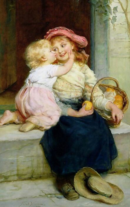 Frederick Morgan – The Orange Seller 50X40 Canvas