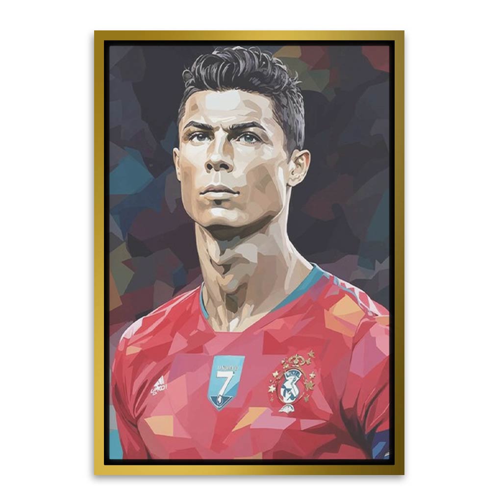 Ronaldo Gold Canvas frame acrylic canvas Frames