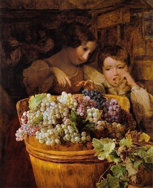 Ferdinand Georg Waldmüller Children in the Press Shop