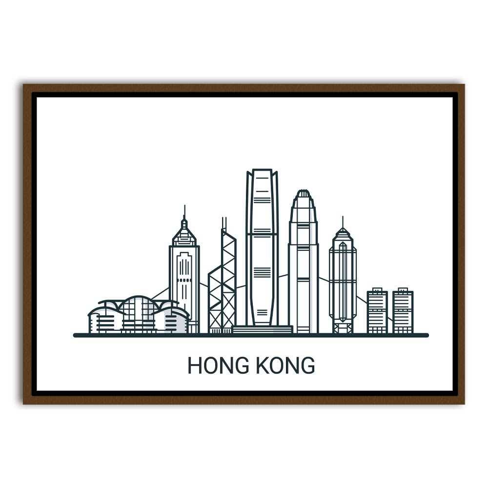 Hongkong Brown Canvas frame acrylic canvas Frames