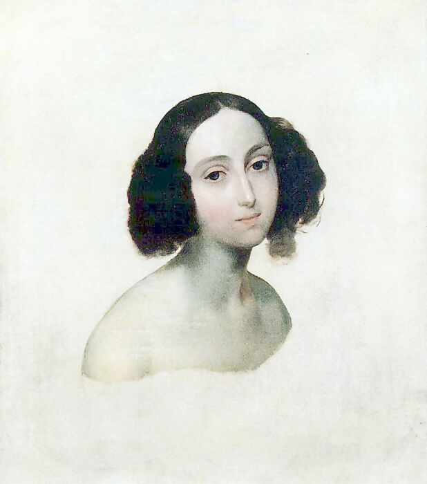 KarlPavlovichBryullov–PortraitofGrandDuchessOlgaNikolaevna.1841 50X40 Canvas
