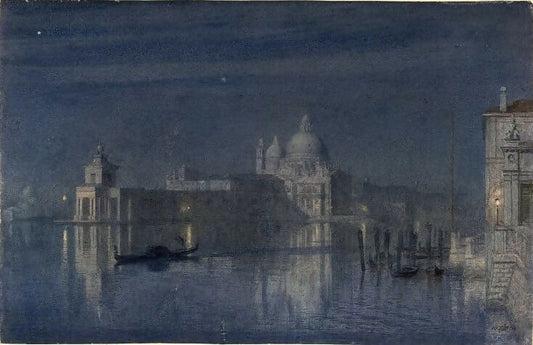 Edward John Poynter Santa Maria della Salute Venice by Moonlight