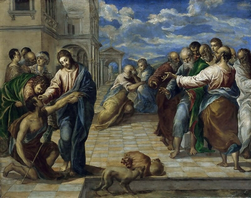 El Greco Healing of the Blind Man 50X40 Canvas