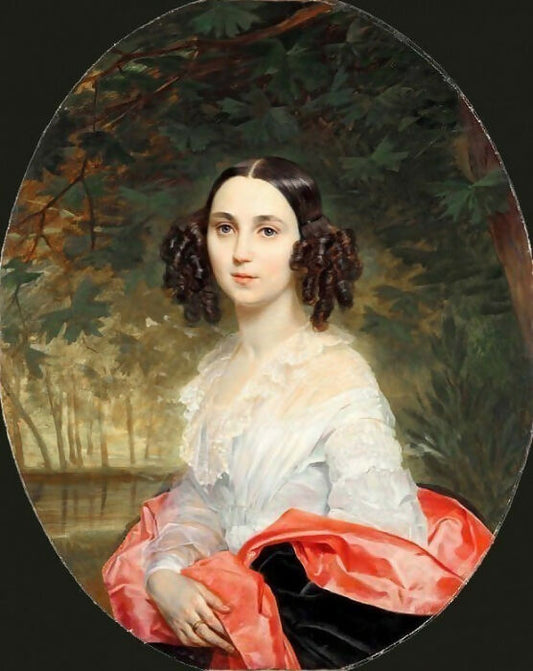 KarlPavlovichBryullov–PortraitofMariaIvanovnaAlekseeva 50X40 Canvas