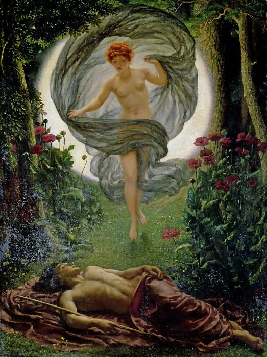 Edward John Poynter – The Dream of Endymion 50X40 Canvas