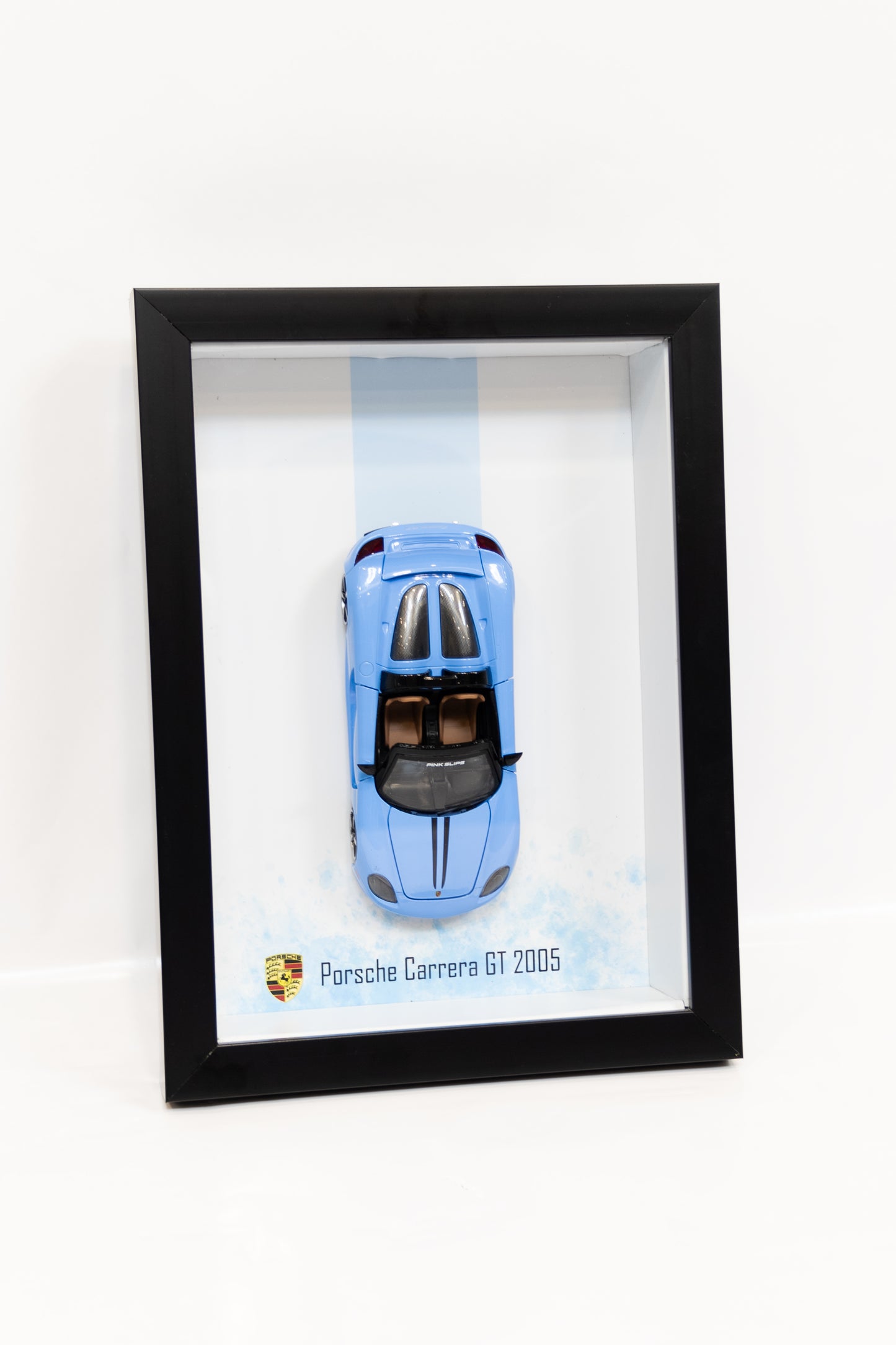 Porsche Carrera GT 2005 3D Model Shadowbox Frame
