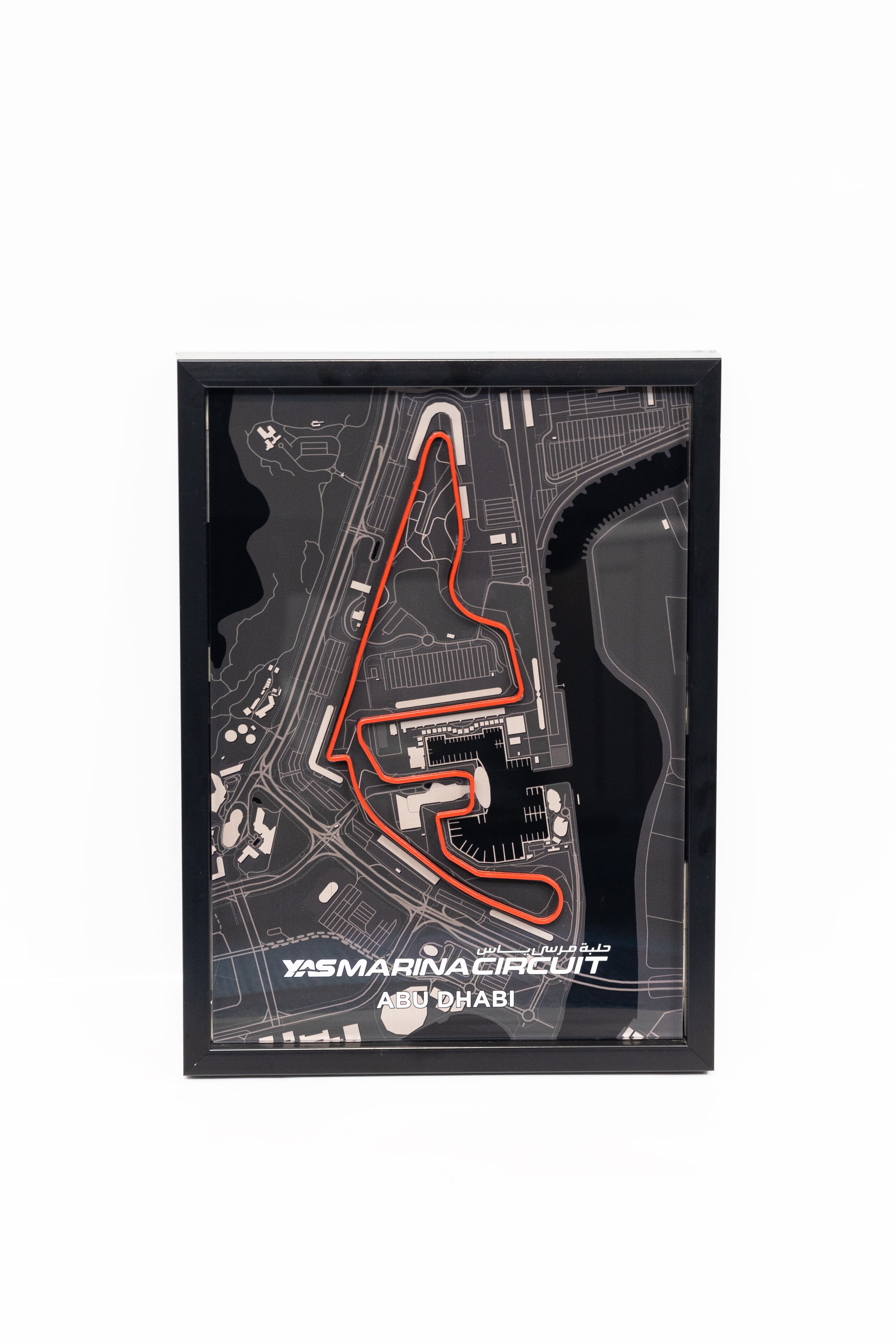 Yas Marina Circuit 3D Track Map Frame