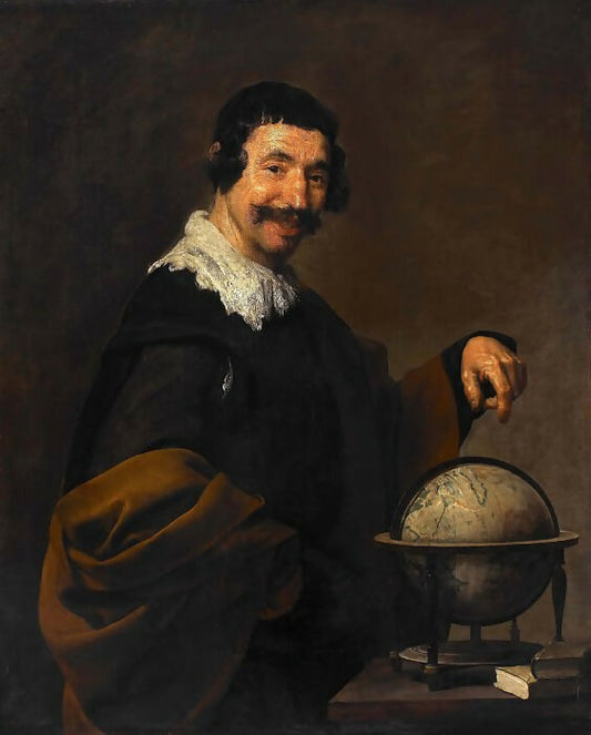 Diego Rodriguez de Silva and Velazquez - Democritus 50X40 Canvas