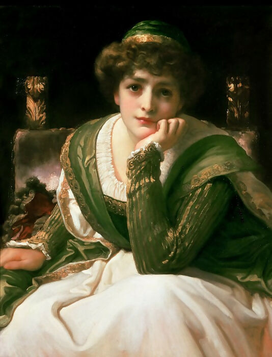 Frederic Leighton - Desdemona 50X40 Canvas
