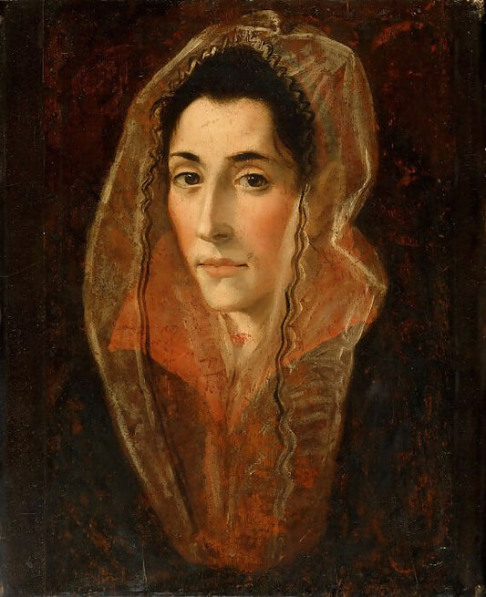 El Greco attributed – Portrait of a Lady 50X40 Canvas