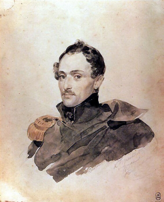 KarlPavlovichBryullov–PortraitofCaptainA.M.Kostinits.1835 50X40 Canvas