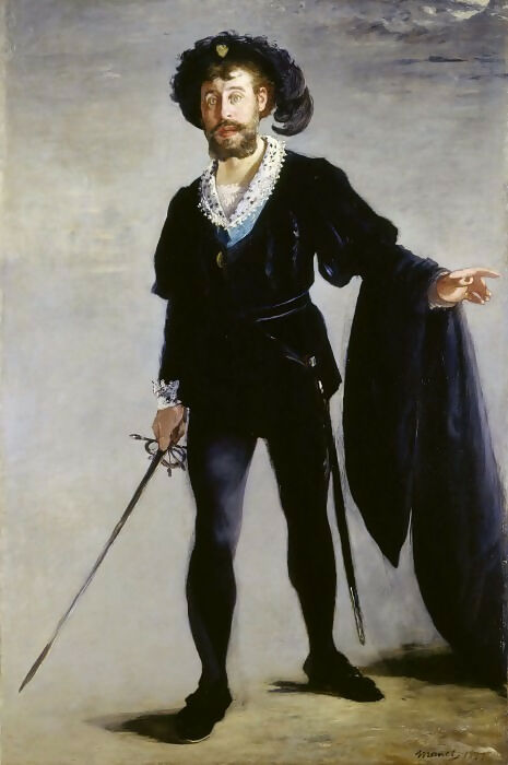 Edouard Manet - Jean-Baptiste Faure as Hamlet 70x100 Canvas