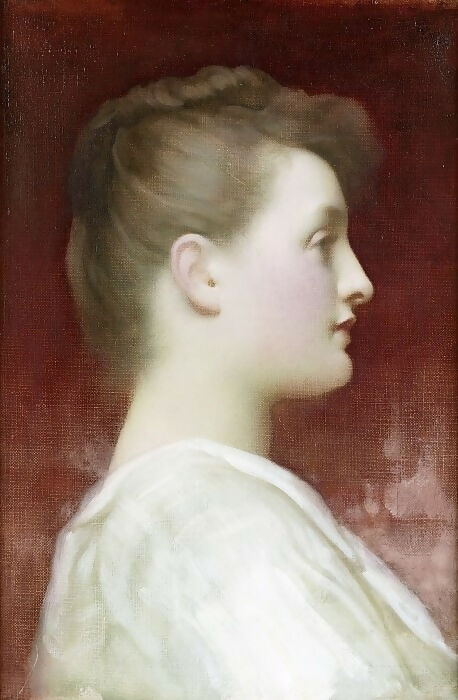 Frederic Leighton – Girl in Profile 50X40 Canvas
