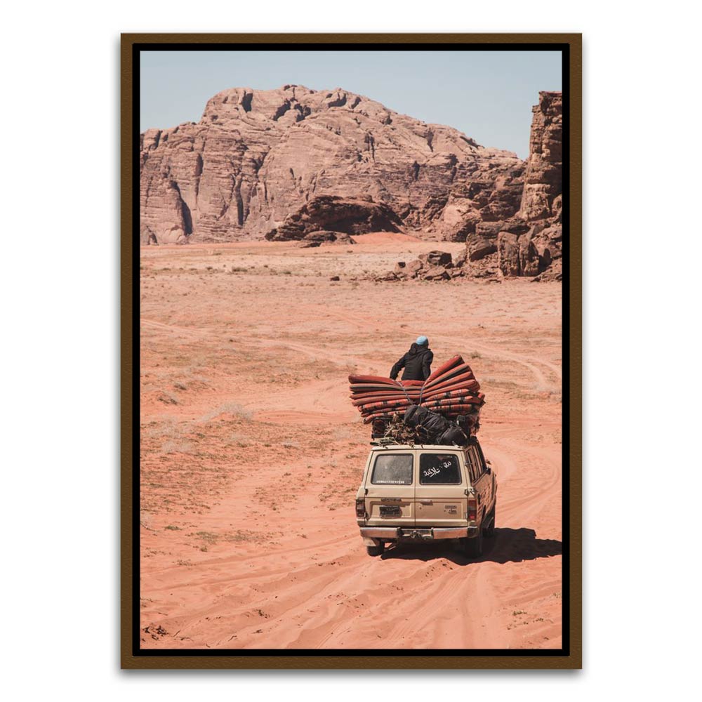 Desert Ride Brown Canvas frame acrylic canvas Frames