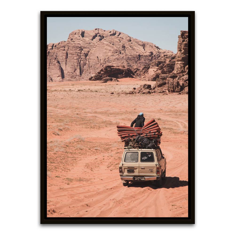 Desert Ride Black Canvas frame acrylic canvas Frames