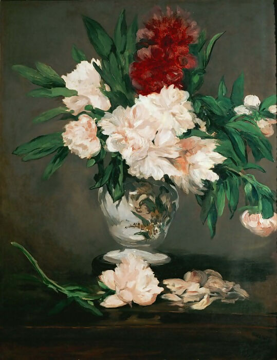 Edouard Manet – Vase with Peonies 45x60 Canvas