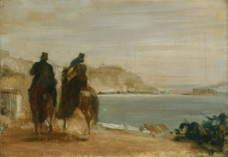 Part 3 National Gallery – Edgar Degas - A Walk Along the Seashore 50X40 Canvas