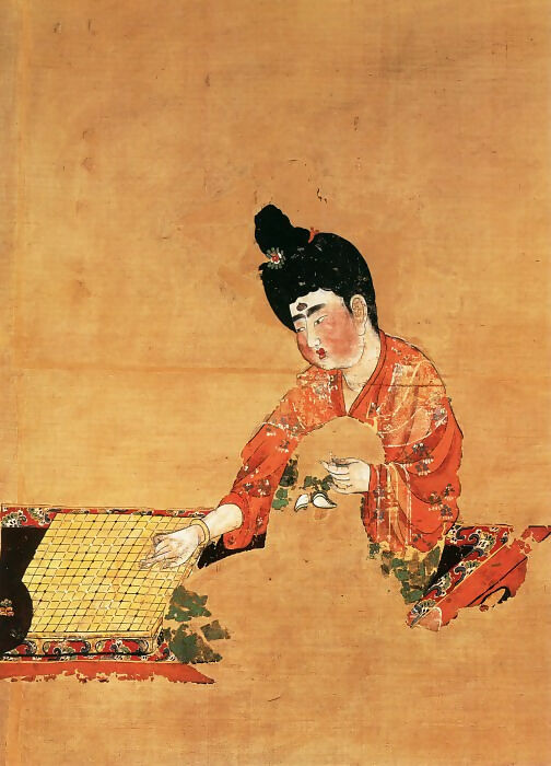Chinese Artists of the Middle Ages (佚名 - 弈棋仕女图) – Unknown 50X40 Canvas