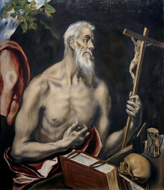 El Greco - Penitent Saint Jerome 50X40 Canvas