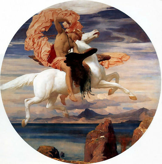 Frederic Leighton – Perseus on Pegasus to the Rescue of Andromeda 50X40 Canvas