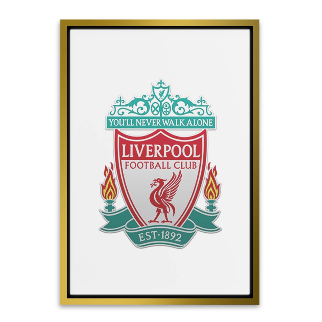 Liver Pool Football Club Gold Canvas frame acrylic canvas Frames