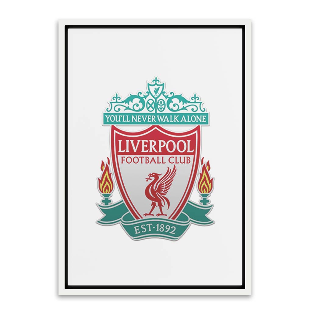 Liver Pool Football Club White Canvas frame acrylic canvas Frames