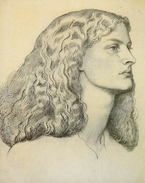 Dante Gabriel Rossetti - Dante Portrait of Annie Miller