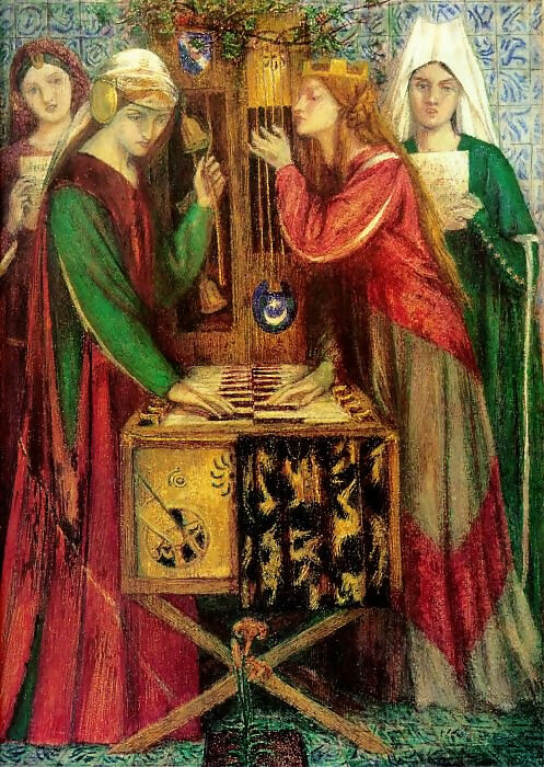 Dante Gabriel Rossetti - The Blue Wardrobe 50X40 Canvas