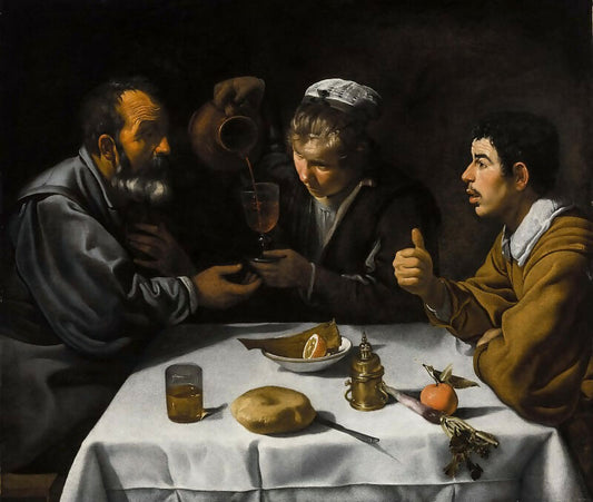 Diego Rodriguez de Silva y Velazquez – Tavern Scene 50X40 Canvas