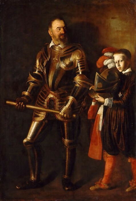 Michelangelo Merisi da Caravaggio – Portrait of Alof de Wignacourt and his Page 50X40 Canvas